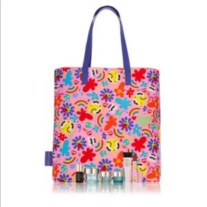 ESTEE LAUDER 7p Serum DayWear Nightwear Cream Primer Lipstick Tote Bag $170 NIP